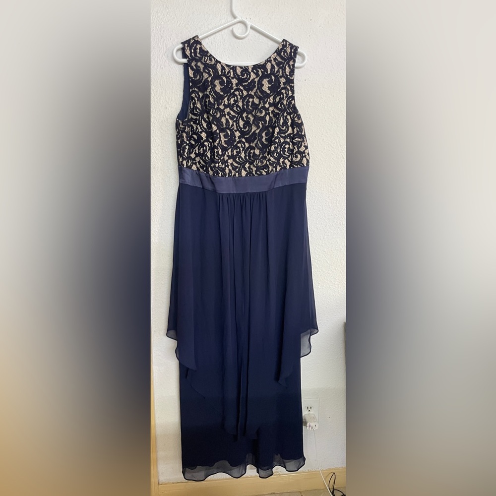Dark blue prom long dress for party wear, wedding wear.